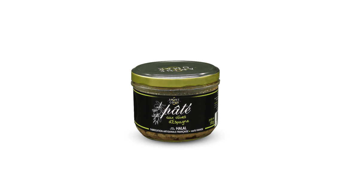 Pâté Halal aux olives d'Espagne (AVS) 180gr