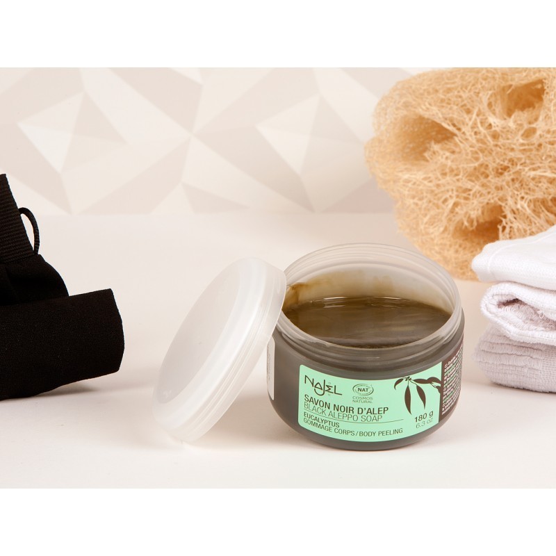 Aleppo black soap with eucalyptus essential oil BioMiel and Co